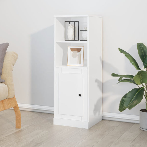 Highboard Weiß Hochglanz 36x35,5x103,5 cm