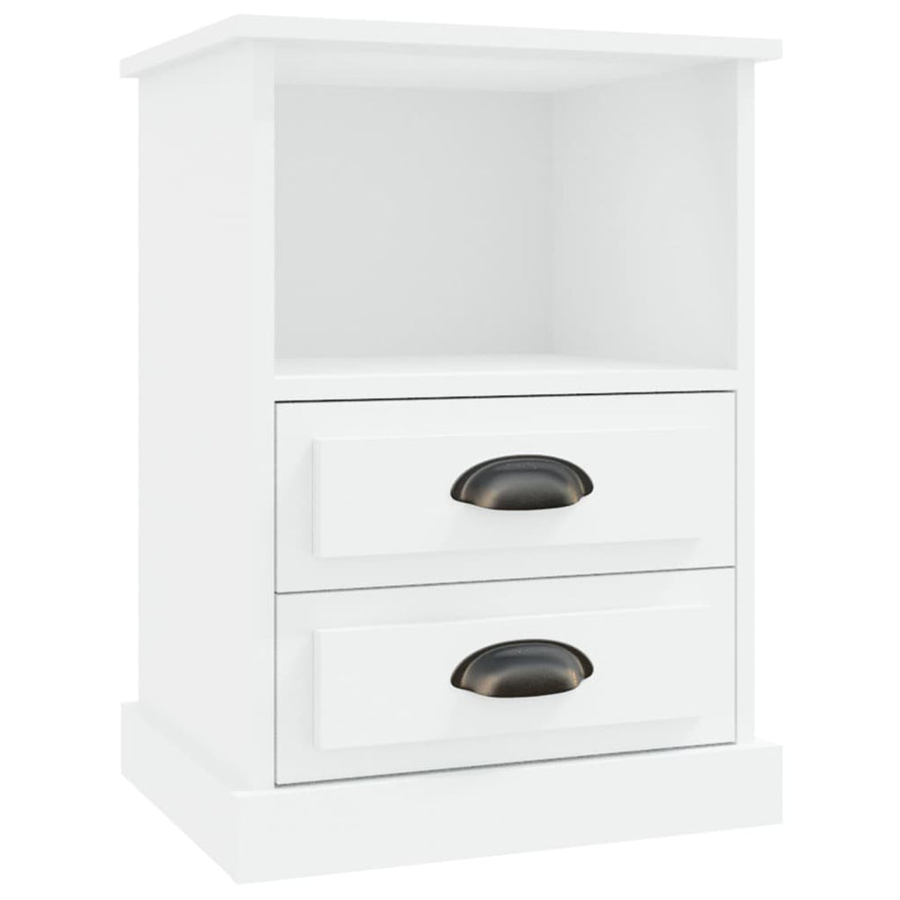 vidaXL Nightstand White 43x36x60 cm