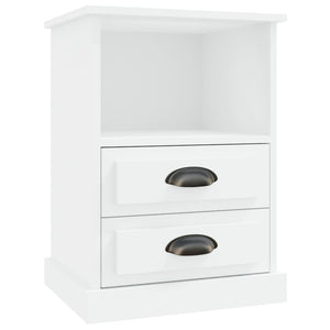 Nachttische 2er Set Weiß 43x36x60 cm