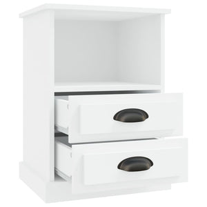 Nachttische 2er Set Weiß 43x36x60 cm