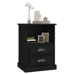 Nachttische Schwarz 43x36x60 cm, 2er-Set