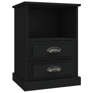 Nachttische Schwarz 43x36x60 cm, 2er-Set
