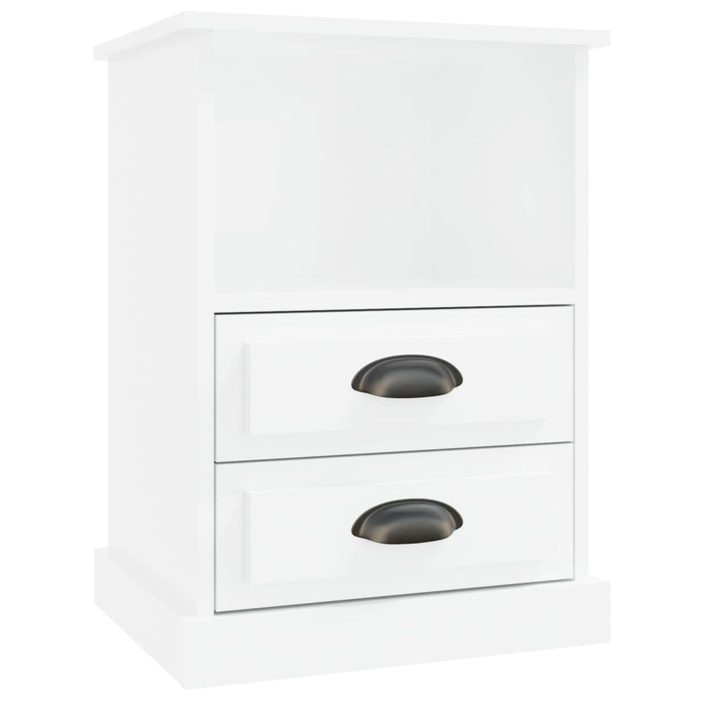 vidaXL Nightstand High Gloss White 43x36x60 cm