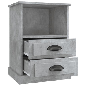 Betongrauer Nachttisch 43x36x60 cm