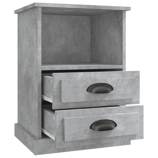Betongrauer Nachttisch 43x36x60 cm