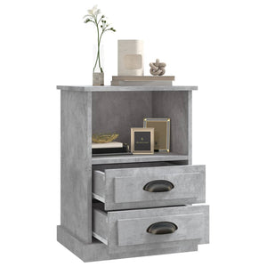Nachttische 2er Set Betongrau 43x36x60 cm