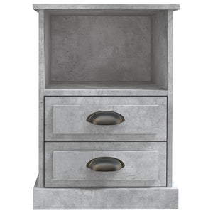 Nachttische 2er Set Betongrau 43x36x60 cm