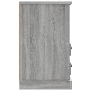Nachttische 2er Set Grau Sonoma 43x36x60 cm