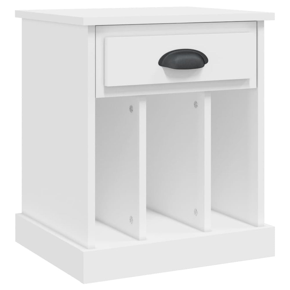 vidaXL Nightstand White 43x36x50 cm