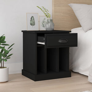 Nachttische Schwarz 2er Set 43x36x50 cm