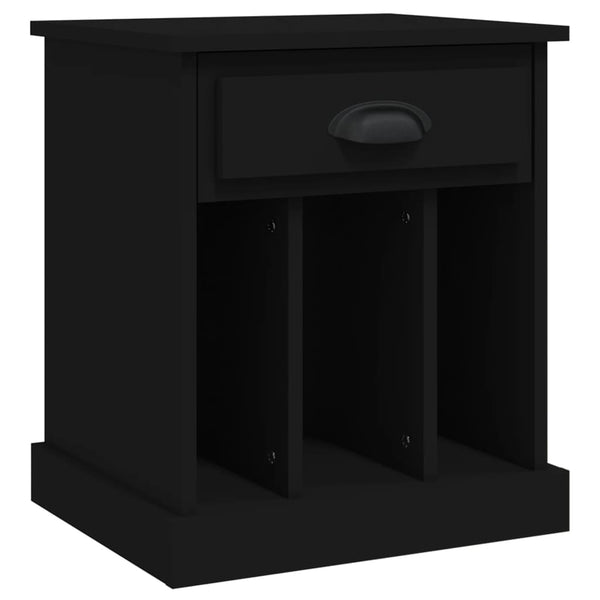 Nachttische Schwarz 2er Set 43x36x50 cm