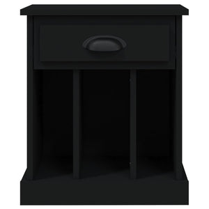 Nachttische Schwarz 2er Set 43x36x50 cm