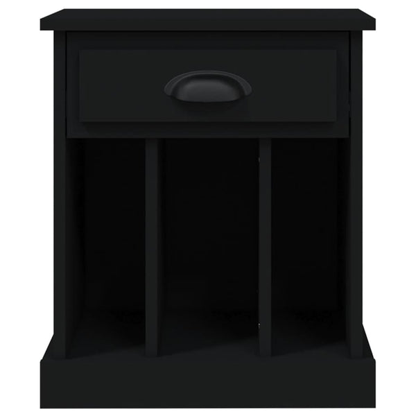 Nachttische Schwarz 2er Set 43x36x50 cm