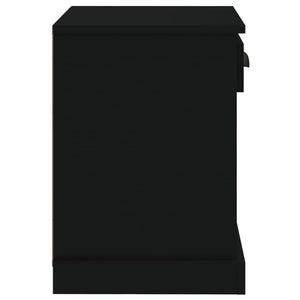 Nachttische Schwarz 2er Set 43x36x50 cm