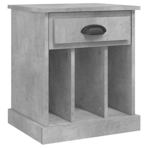 Betongrauer Nachttisch 43x36x50 cm