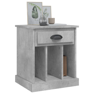 Betongrauer Nachttisch 43x36x50 cm