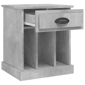 Betongrauer Nachttisch 43x36x50 cm