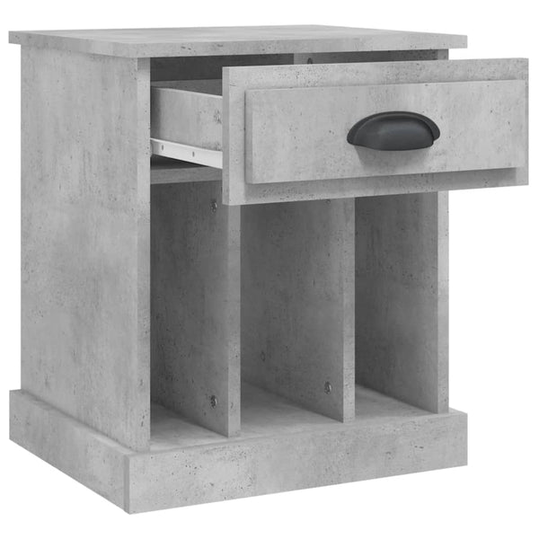Betongrauer Nachttisch 43x36x50 cm