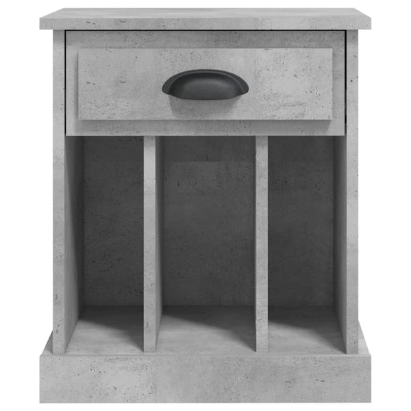 Betongrauer Nachttisch 43x36x50 cm