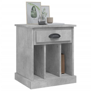 Nachttische 2er Set Betongrau 43x36x50 cm