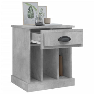 Nachttische 2er Set Betongrau 43x36x50 cm
