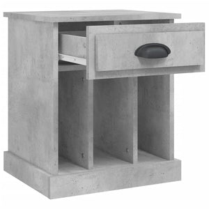 Nachttische 2er Set Betongrau 43x36x50 cm