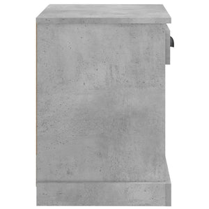 Nachttische 2er Set Betongrau 43x36x50 cm