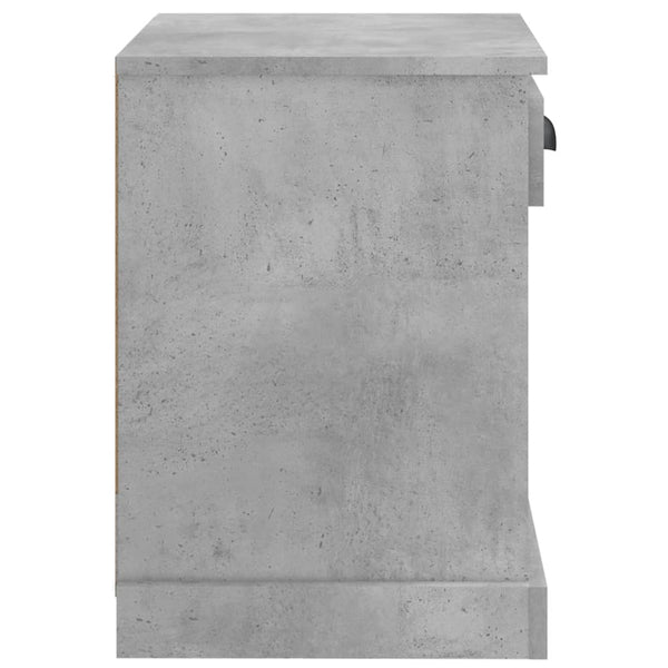 Nachttische 2er Set Betongrau 43x36x50 cm