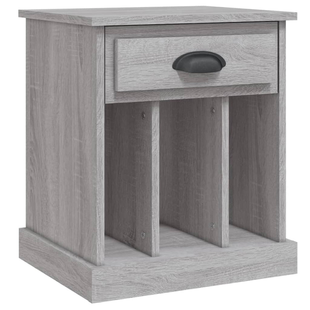 vidaXL Nightstand Gray Sonoma 43x36x50 cm