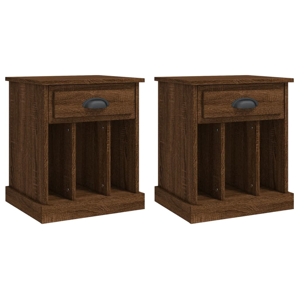 vidaXL Nightstands 2 pcs. Brown Oak Look 43x36x50 cm