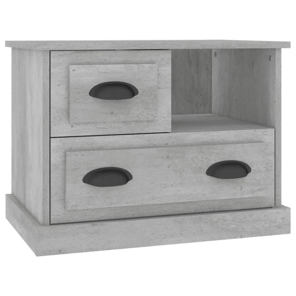 vidaXL Bedside Table Concrete Grey 60x39x45 cm