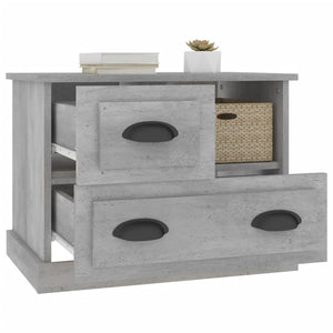 Betongrauer Nachttisch 60x39x45 cm