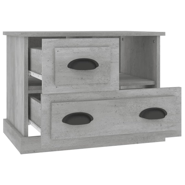Betongrauer Nachttisch 60x39x45 cm