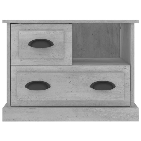 Betongrauer Nachttisch 60x39x45 cm