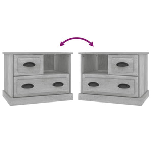 Betongrauer Nachttisch 60x39x45 cm