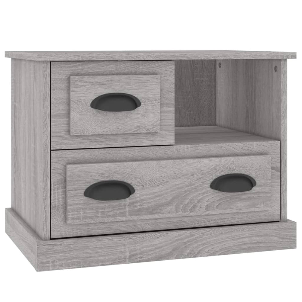 vidaXL Nightstand Gray Sonoma 60x39x45 cm