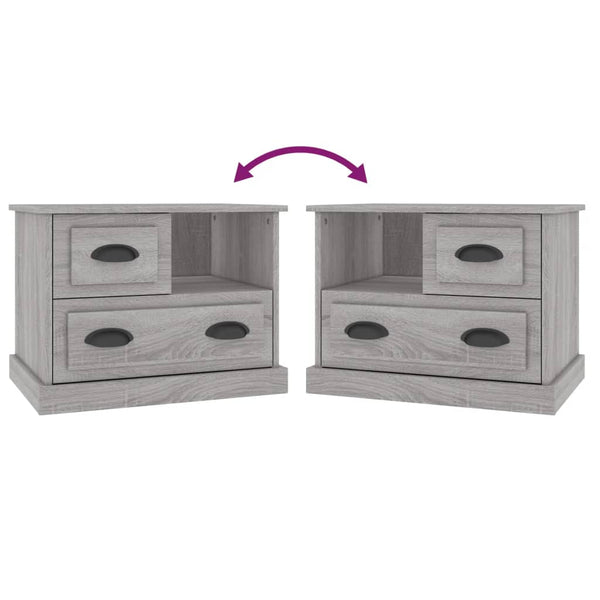 Nachttisch Grau Sonoma 60 cm