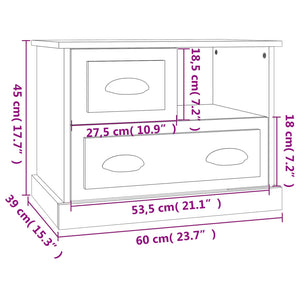Nachttisch Grau Sonoma 60 cm