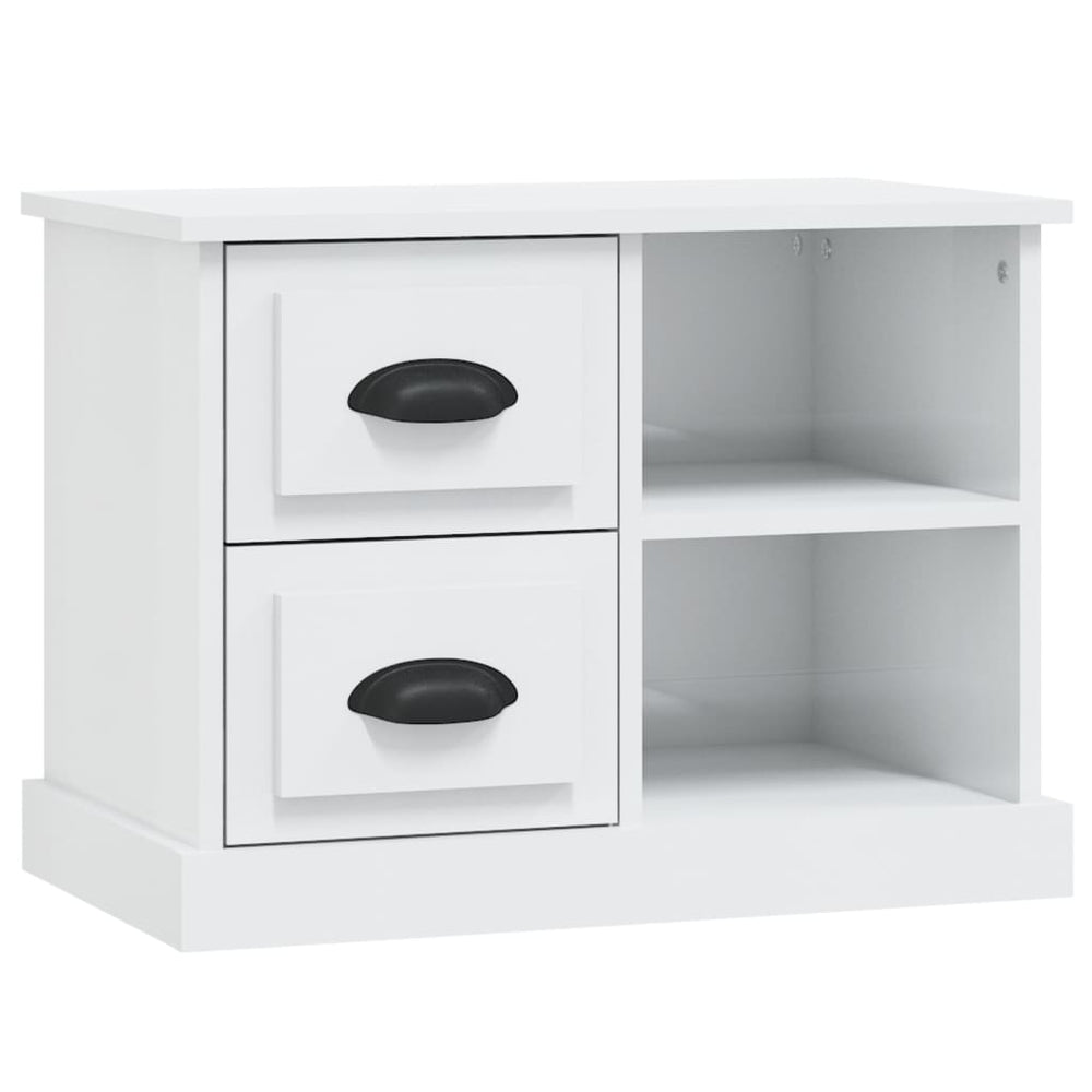 vidaXL High Gloss White Nightstand 60x35.5x45 cm
