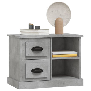 Betongrauer Nachttisch 60x35,5x45 cm