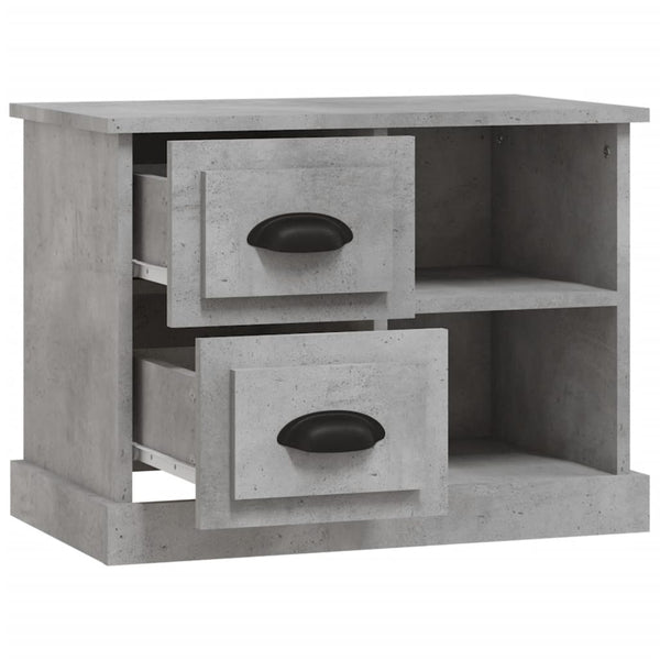 Betongrauer Nachttisch 60x35,5x45 cm
