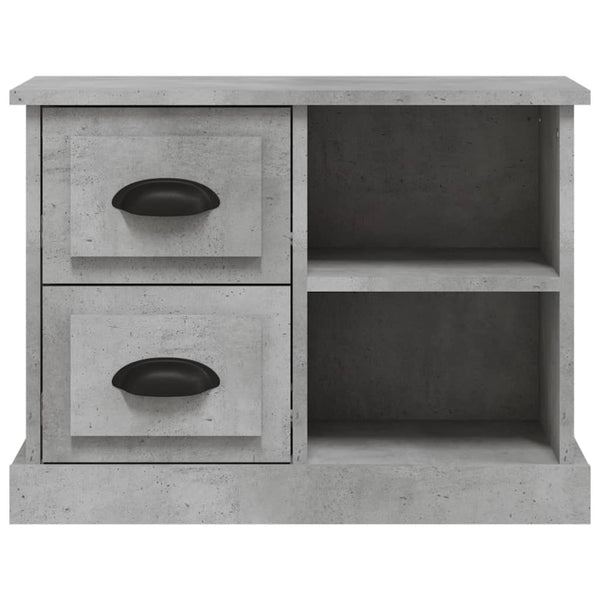 Betongrauer Nachttisch 60x35,5x45 cm