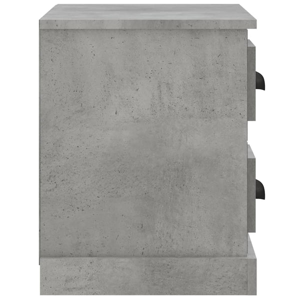 Betongrauer Nachttisch 60x35,5x45 cm