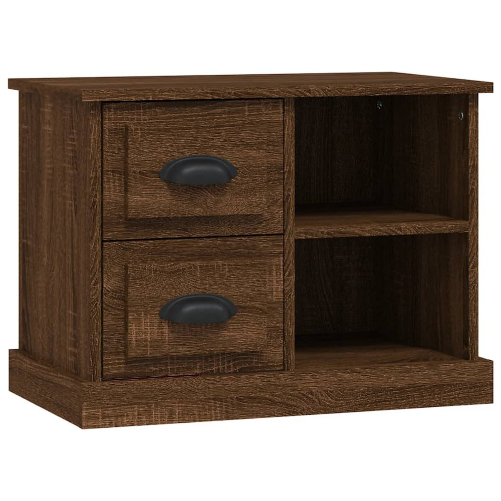 vidaXL Bedside Table Brown Oak-Look 60x35.5x45 cm