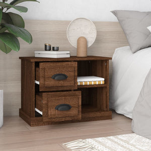 Nachttisch Braun Eichenoptik, 60 cm