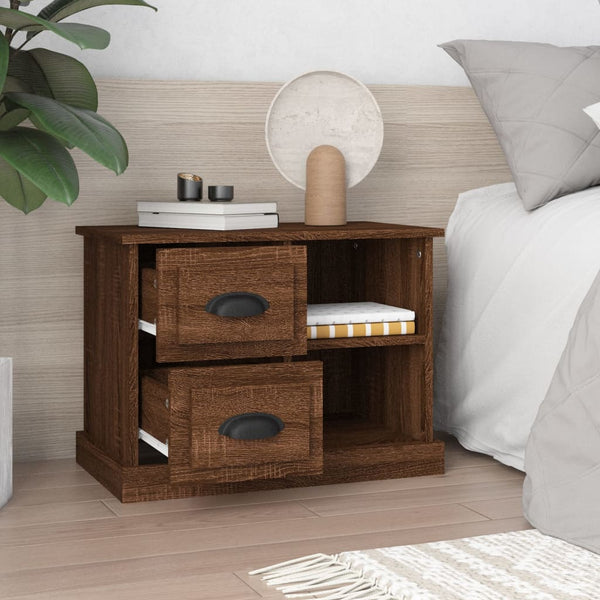 Nachttisch Braun Eichenoptik, 60 cm