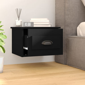 Wand Nachttisch Schwarz 41,5 cm
