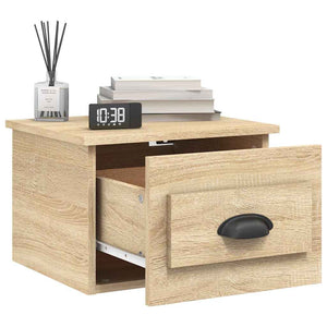 Wand Nachttische 2er-Set Sonoma-Eiche