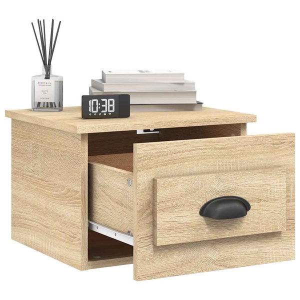 Wand Nachttische 2er-Set Sonoma-Eiche