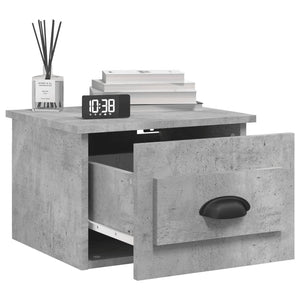 Wand-Nachttisch Betongrau 41,5 cm